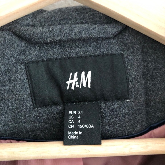 H&M dark gray jacket coat - Picture 2 of 5